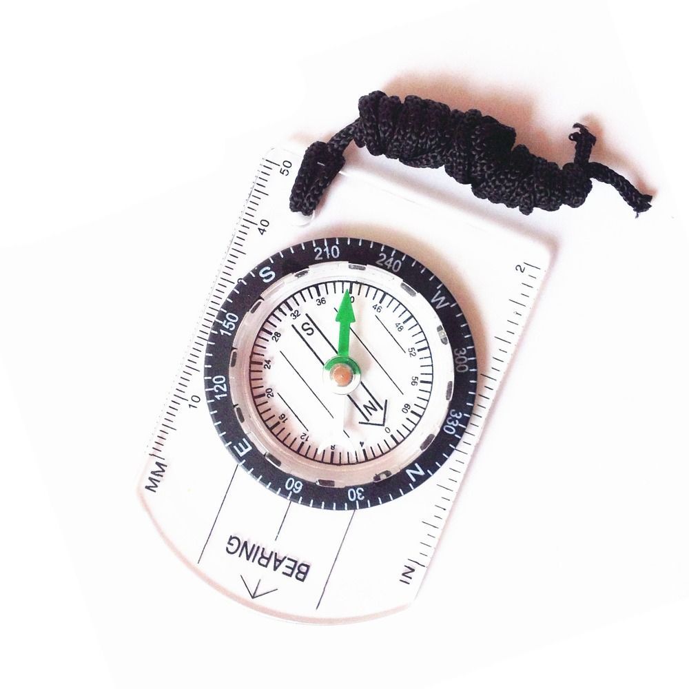 Map Compass Orienteering - Компас для ориентирования, мини-линейка, прозрачный компас