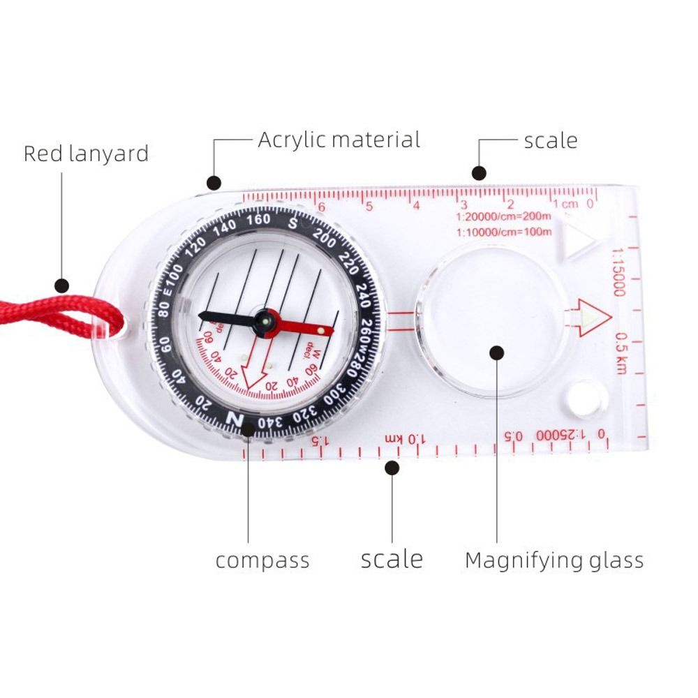 Новый акриловый компас-линейка – обзор и цена Map Compass Orienteering
